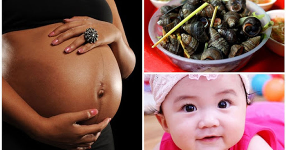 Mẹ bầu ăn ỐC là thai nhi được hưởng CANXI gấp 13 lần sữa